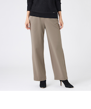 【マシンウォッシャブル】バックスエードダンボールニットストレートパンツ