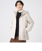 【SANYO Style EDITION掲載】【ウォッシャブル・放電テープ付】マットタフタフーデッドミドルダウンジャケット