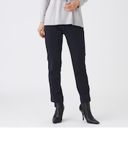 【ウォッシャブル】裏起毛ハイテンションクロップドパンツ