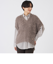 フェザータッチVネックニットベスト