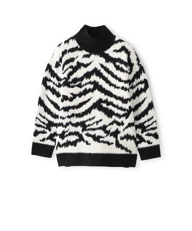 【カタログ掲載】フェザーヤーンゼブラニットプルオーバー
