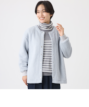 【ウォッシャブル】テディファーカーディガン