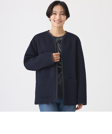 【マシンウォッシャブル】ゼブラプリントダンボールニットコーディガン