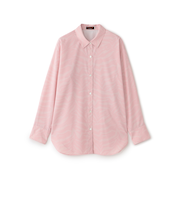 【マシンウォッシャブル】ゼブラプリントソフトタイプライターシャツ