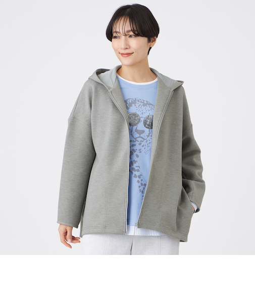 【マシンウォッシャブル】ダンボールニットパーカー