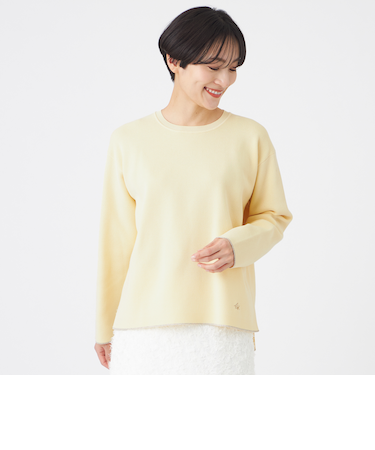 【マシンウォッシャブル】テックスブリッドニットプルオーバー