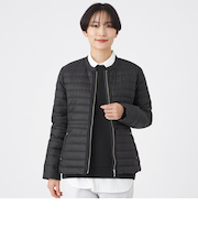 【ウォッシャブル】ノーカラーライトダウン