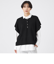 【ウォッシャブル】2wayニットベスト