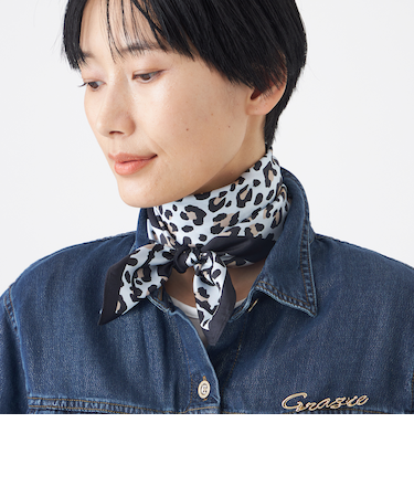 【ウォッシャブル】シルクサテンスカーフ