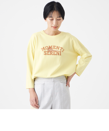 【カタログ掲載・ウォッシャブル】アニマルエンブロイダリーカットソー