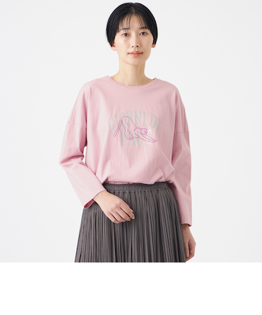 【カタログ掲載・ウォッシャブル】アニマルエンブロイダリーカットソー