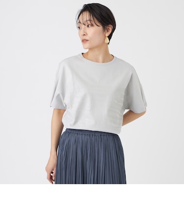 【カタログ掲載・ウォッシャブル】クリアゼブラプリントカットソー