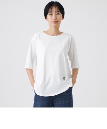 【ウォッシャブル】タイガーパッチコットンカットソー