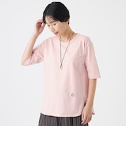 【ウォッシャブル】タイガーパッチコットンカットソー