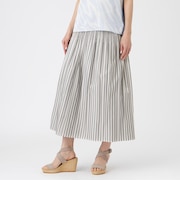 【カタログ掲載・ウォッシャブル】ストライプリバーシブルシャーリングスカート