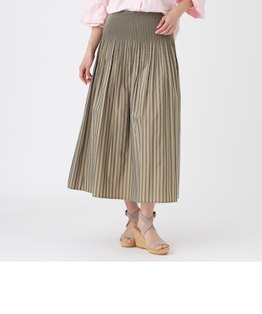 【カタログ掲載・ウォッシャブル】ストライプリバーシブルシャーリングスカート