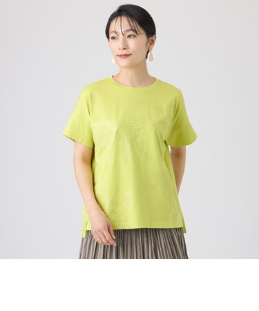 【カタログ掲載・ウォッシャブル】クリアチータープリントカットソー