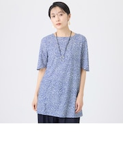 【接触冷感・マシンウォッシャブル】ミニチータープリントコンチェロカットソー