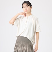 【接触冷感・マシンウォッシャブル】コンチェロプルオーバーブラウス