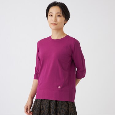【ウォッシャブル】リュクスストレッチニットプルオーバー