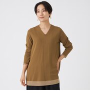 【ウォッシャブル】ルレックスエッジストレッチニットプルオーバー
