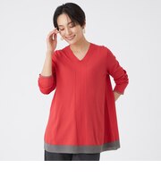 【ウォッシャブル】ルレックスエッジストレッチニットプルオーバー