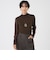 【ウォッシャブル】チュールコンビハイネックカットソー