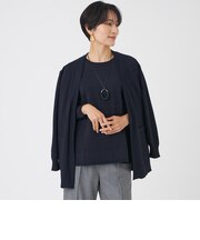 【ウォッシャブル】ラメニットロングカーディガン
