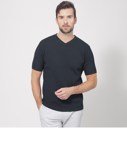 リンクスショートスリーブニット