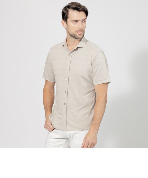 シャドー千鳥シャツ