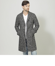 【PRIMA COLLECTION】ミックスファブリックコート
