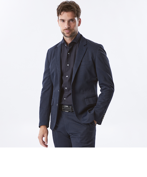 EPOCA UOMO ジャージー　ジャケット ネイビー 新品未使用 タグ付き セットアップ】ツイルジャージージャケット｜エポカ ウォモの通販