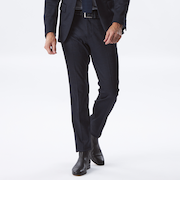 【セットアップ】ヘリンボーンウールジャージーパンツ