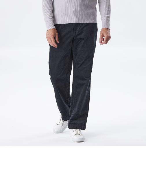 【WEB＆一部店舗限定】別珍ストレッチワイドパンツ