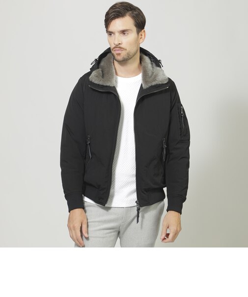 【BLACK OF BLACKs】【PRIMA COLLECTION】タスランナイロンタフタダウンブルゾン