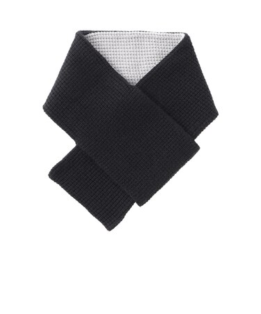 バイカラーカシミヤニットマフラー