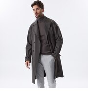 ダブルブレストウールミックスコート