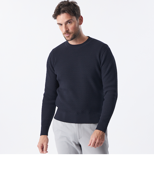 ＊Safari5月号掲載＊スプリングクランククルーネックニット