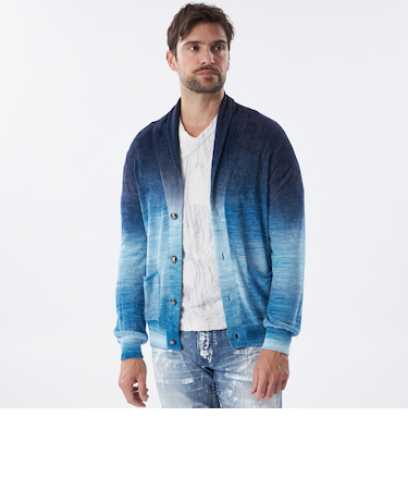 【PRIMA COLLECTION】グラデーションボーダーカーディガン