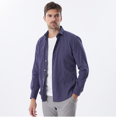 ＊Safari5月号掲載＊リネンストレッチシャツ