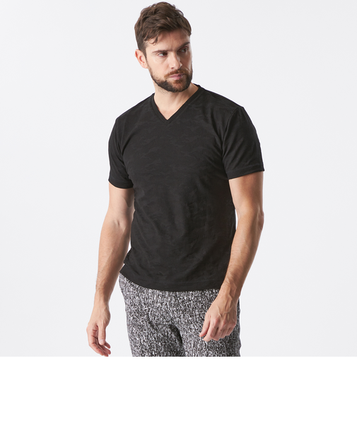 カモフラジャカードカットソー