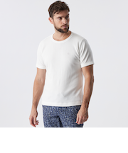 ランダムワッフルストライプカットソー