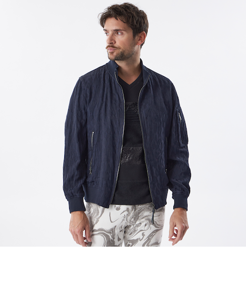 【PRIMA COLLECTION】レオパードジャカードブルゾン