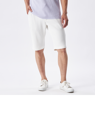 アセテートニットショートパンツ