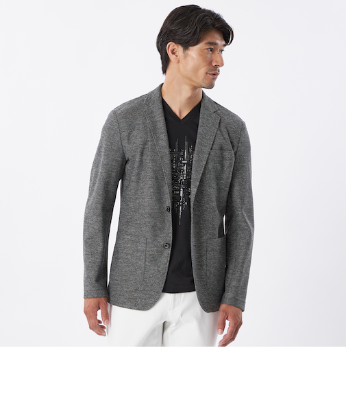 ＊Safari11月号掲載＊メランジツイルカットソージャケット