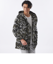 【PRIMA COLLECTION】カモフラフーデッドコート