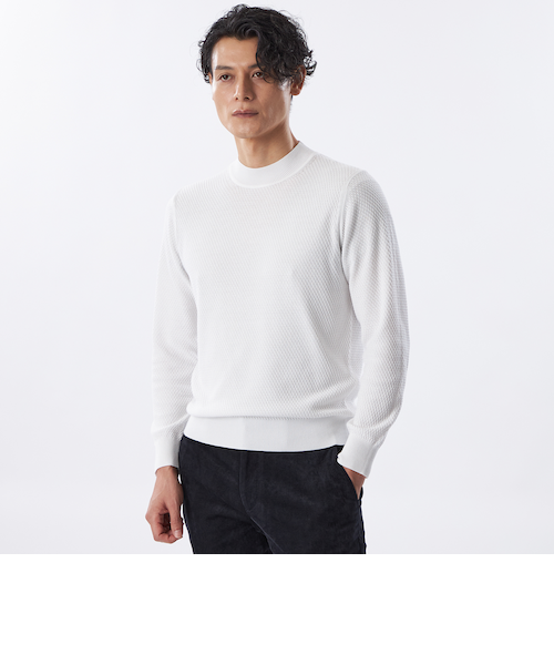 Safari11月号掲載＊ミニマルモックネックニット｜エポカ ウォモの通販