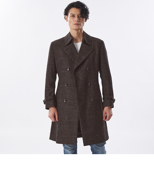 BRITISH AIRLY WOOL オーバーサイズブランケットコート｜ジャーナル