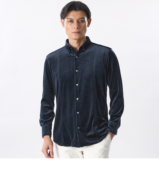 別珍ストレッチシャツ