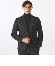 【セットアップ対応】ストライプ中わたジャケット